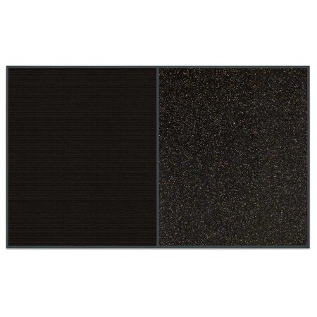 United Visual Products Sliding Door Indoor Enclosed Corkboard, 9 UV9011ACSH-WHITE-AMETHY